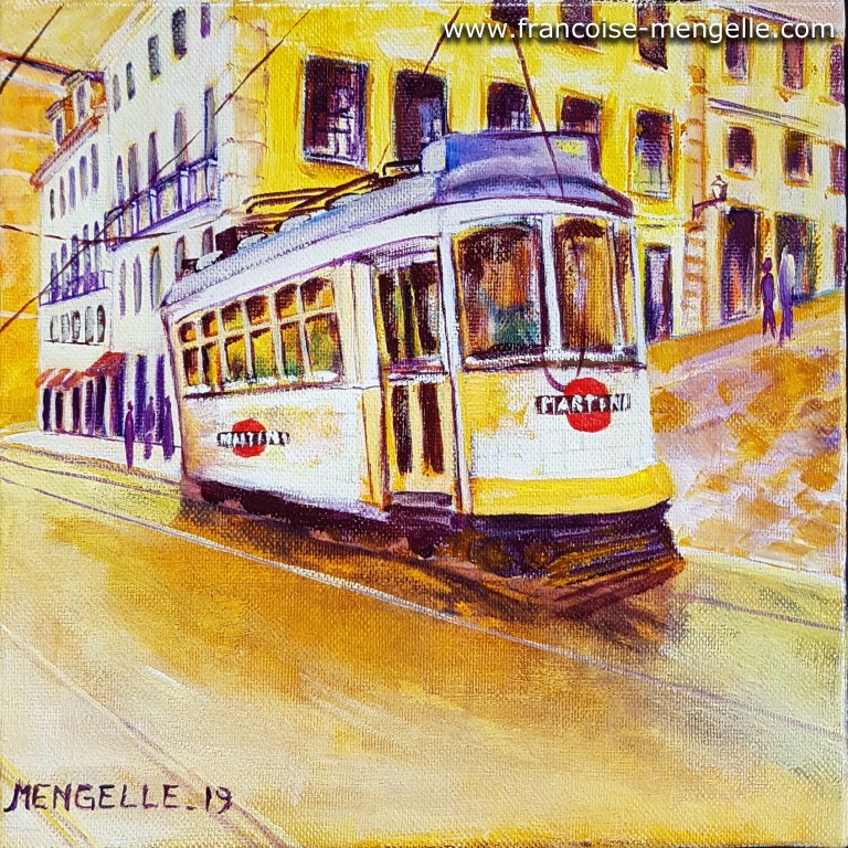 Tramways électriques à Lisbonne